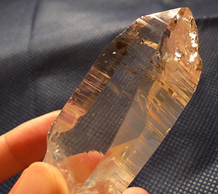 ヒマラヤ水晶原石透明・ミラー水晶004-16
