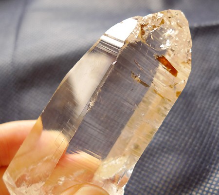 ヒマラヤ水晶原石透明・ミラー水晶004-17